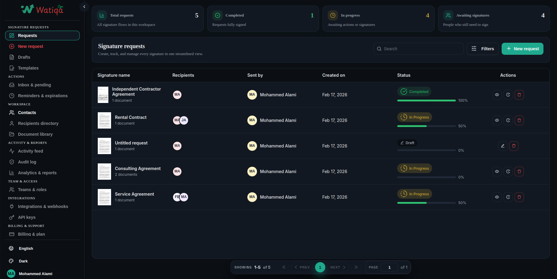 الإنجليزية · الوضع الداكن